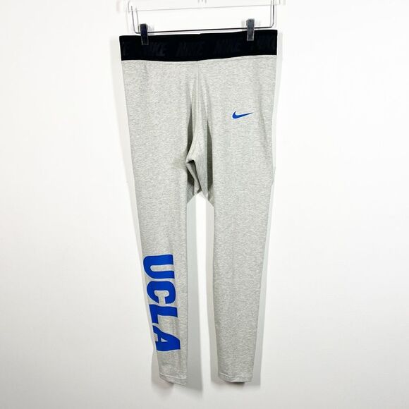Nike UCLA Bruins Women’s Size Large Grey High Waisted Tri-Blend Tight Leggings - Picture 2 of 12